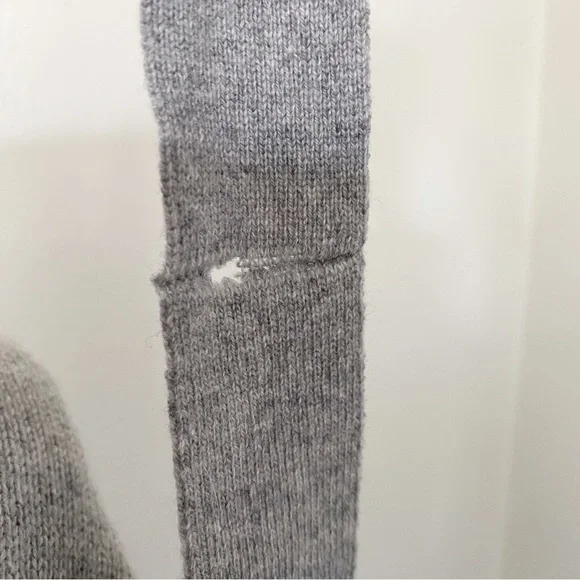 Peserico Gray (Grey) Cashmere Wool Silk Sweater Dress Tie Waist Size 48 IT - Picture 11 of 15